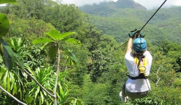 Equipped for zip lining 4